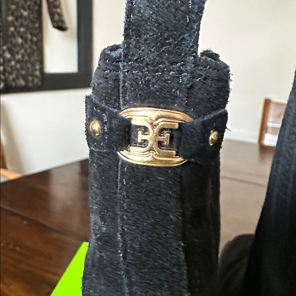 SAM EDELMAN Bronson Black Suede Ankle Booties - Picture 10 of 15
